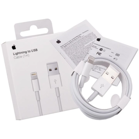 Kabel USB iPhone Lightning 1m biały org MD818ZM/A BOX